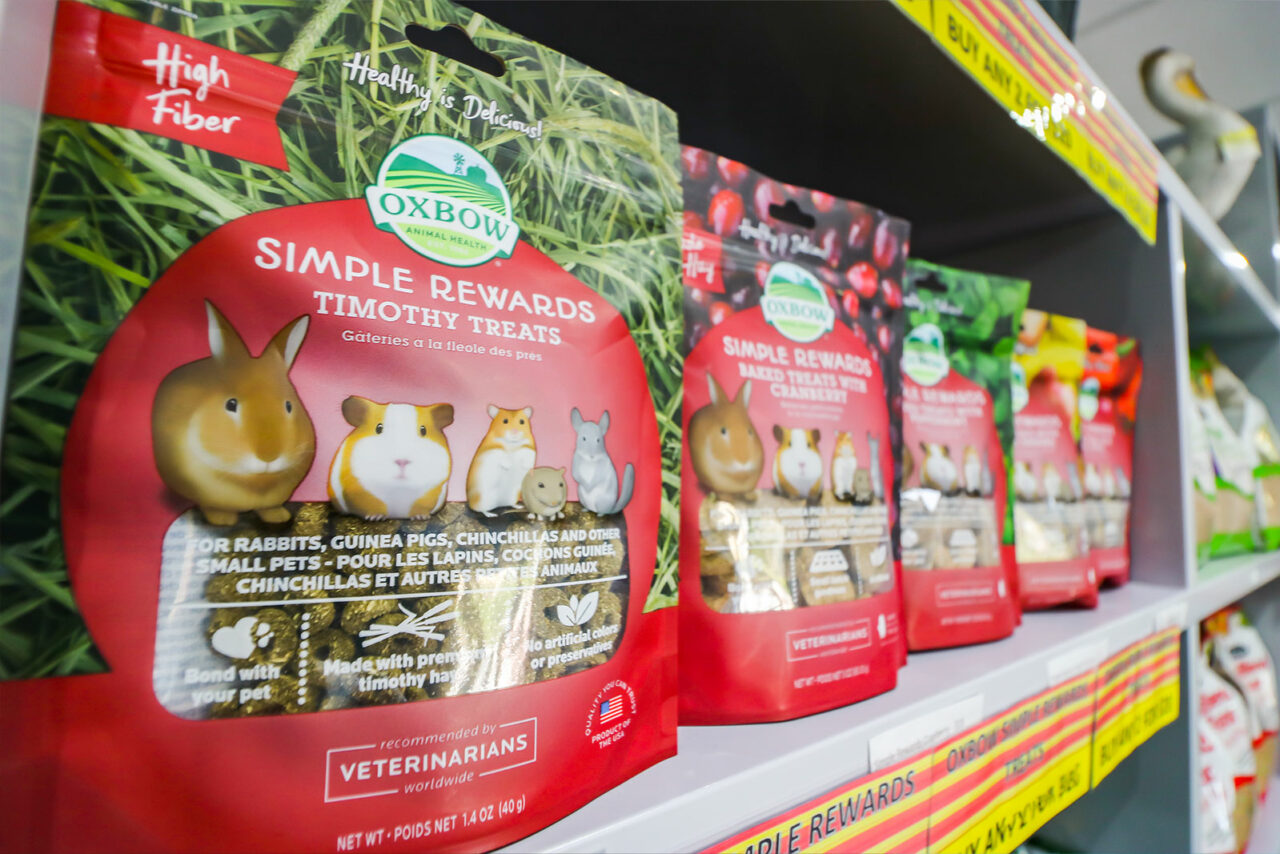range of small pet food